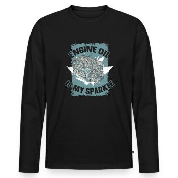 Truck Driver Truck Driver Truck Driver Trucker - Men's Premium Organic Long Sleeve Shirt - black - Front - Nico (187cm)