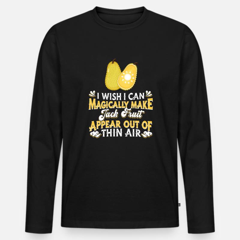 Jackfruit Jackfruit Fruit Fruit - Men's Premium Organic Long Sleeve Shirt - black