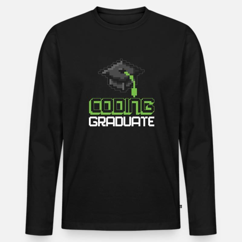 Programmeur Coder Développeur de logiciels - T-shirt manches longues Premium bio Homme - noir