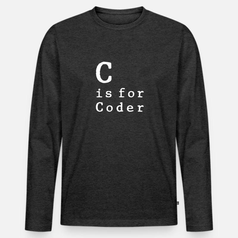 Programmer Coder Software Developer Men's Premium Organic Long Sleeve Shirt