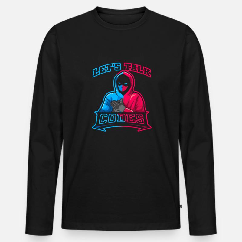 Programmierer Coder Software Entwickler - Männer Premium Bio Langarmshirt - Schwarz