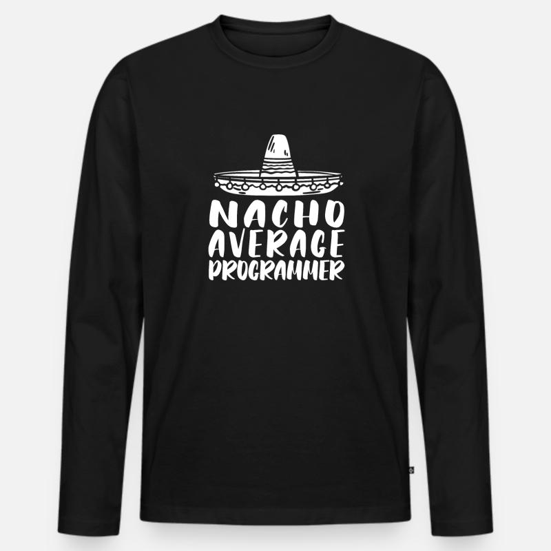 Programmierer Coder Software Entwickler - Männer Premium Bio Langarmshirt - Schwarz