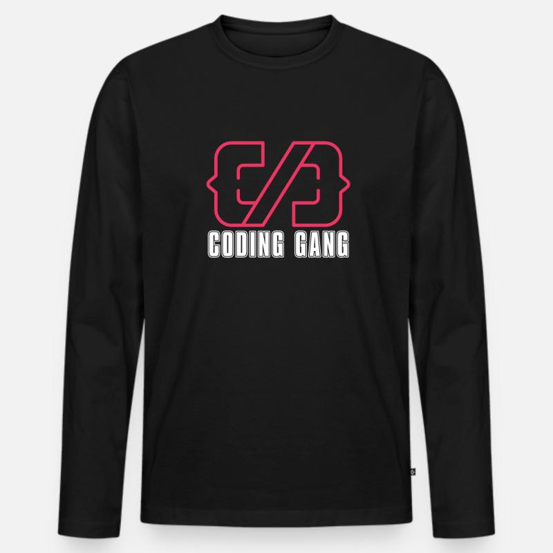 Programmeur Coder Développeur de logiciels - T-shirt manches longues Premium bio Homme - noir