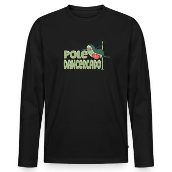 Pole Dance Pole Fitness - T-shirt manches longues Premium bio Homme - noir - Devant - Nico (187cm)