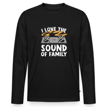Tontechniker Sound Audio Engineer - Männer Premium Bio Langarmshirt - Schwarz - Vorne - Nico (187cm)
