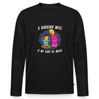 Tontechniker Sound Audio Engineer - Männer Premium Bio Langarmshirt - Schwarz - Vorne - Nico (187cm)