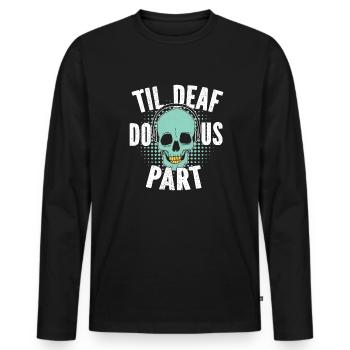 Tontechniker Sound Audio Engineer - Männer Premium Bio Langarmshirt - Schwarz - Vorne - Nico (187cm)