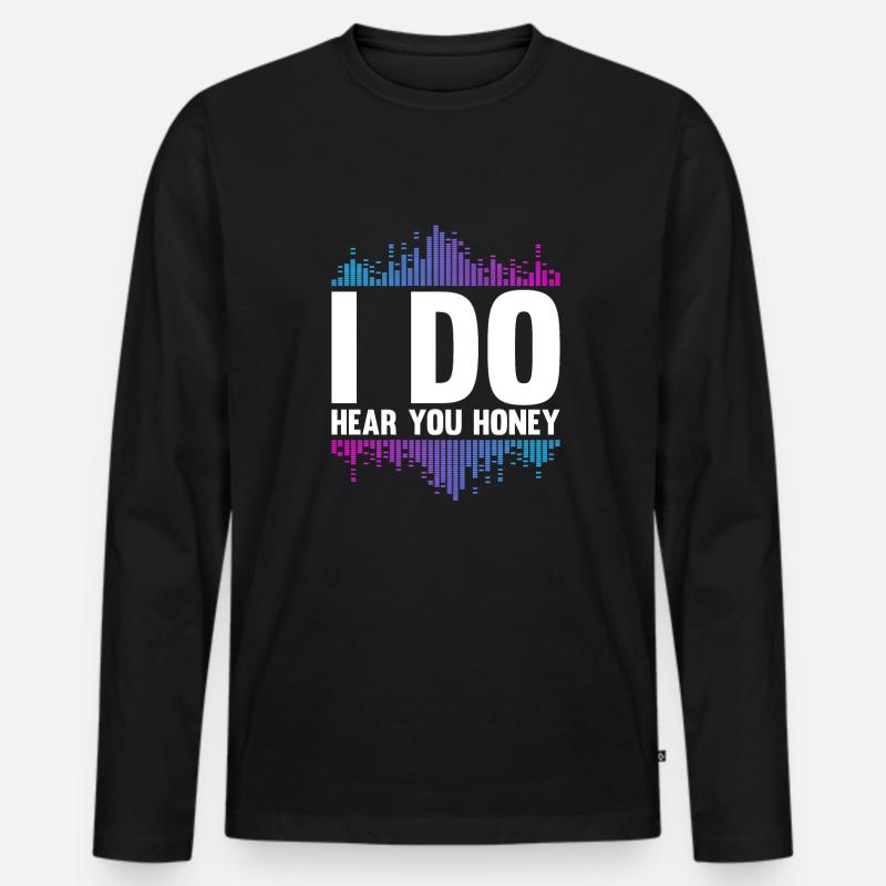 Tontechniker Sound Audio Engineer - Männer Premium Bio Langarmshirt - Schwarz