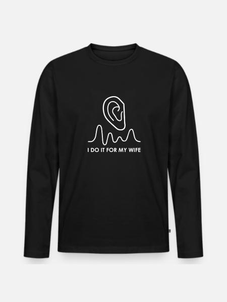 Tontechniker Sound Audio Engineer - Men's Premium Organic Long Sleeve Shirt - black