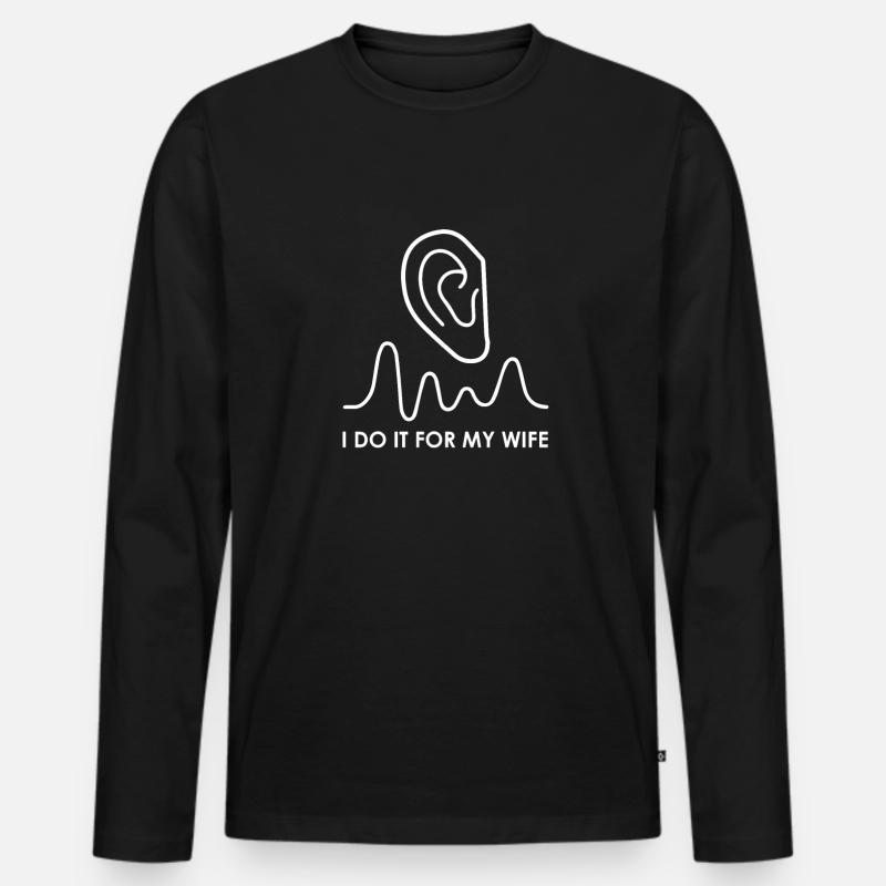 Tontechniker Sound Audio Engineer - Männer Premium Bio Langarmshirt - Schwarz