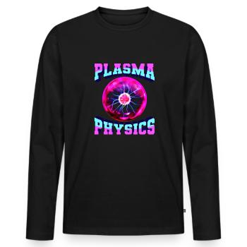 Physik Physiker - Männer Premium Bio Langarmshirt - Schwarz - Vorne - Nico (187cm)