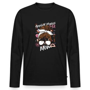 Physik Physiker - Männer Premium Bio Langarmshirt - Schwarz - Vorne - Nico (187cm)