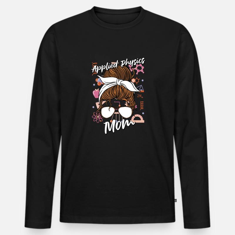 Physik Physiker - Männer Premium Bio Langarmshirt - Schwarz