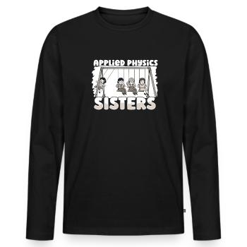 Physik Physiker - Männer Premium Bio Langarmshirt - Schwarz - Vorne - Nico (187cm)