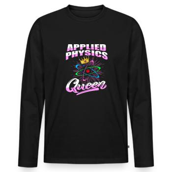 Physik Physiker - Männer Premium Bio Langarmshirt - Schwarz - Vorne - Nico (187cm)