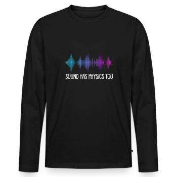 Physik Physiker - Männer Premium Bio Langarmshirt - Schwarz - Vorne - Nico (187cm)