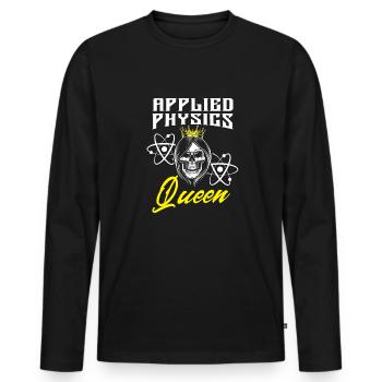 Physik Physiker - Männer Premium Bio Langarmshirt - Schwarz - Vorne - Nico (187cm)