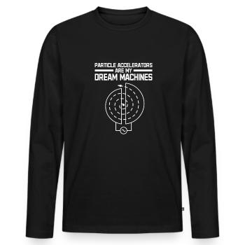 Physik Physiker - Männer Premium Bio Langarmshirt - Schwarz - Vorne - Nico (187cm)