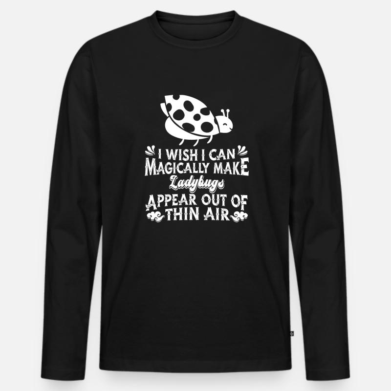 Ladybug Modschegiebchen Mariechenkäfer - T-shirt manches longues Premium bio Homme - noir