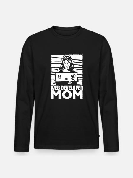 Web Entwickler Webdeveloper Web-Entwickler - Männer Premium Bio Langarmshirt - Schwarz