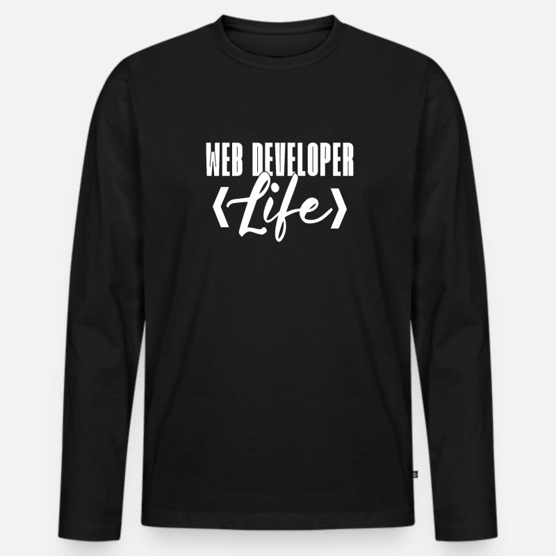 Web Developer Webdeveloper Web Developer - Men's Premium Organic Long Sleeve Shirt - black