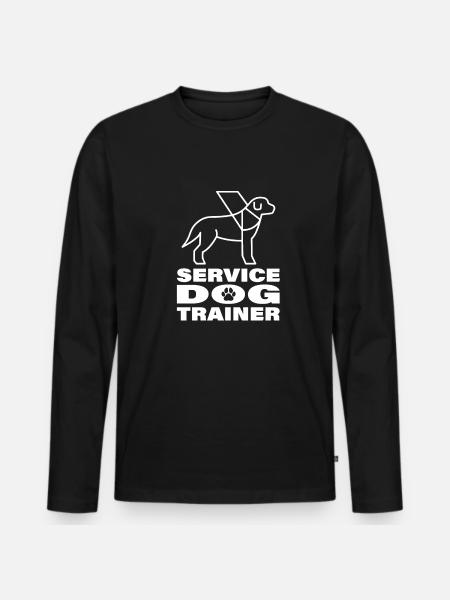 Dog trainer Dog trainer - Men's Premium Organic Long Sleeve Shirt - black