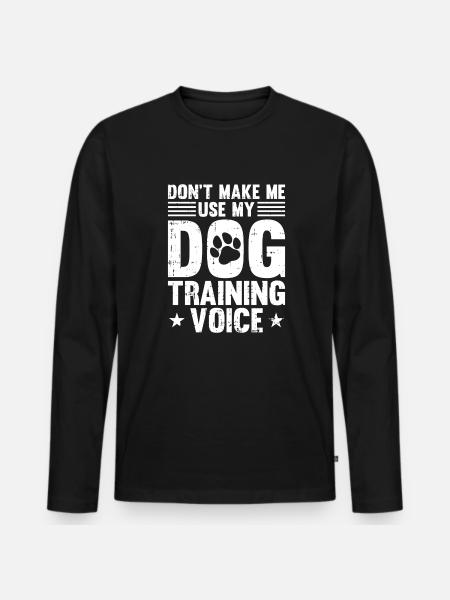 Dog trainer Dog trainer - Men's Premium Organic Long Sleeve Shirt - black