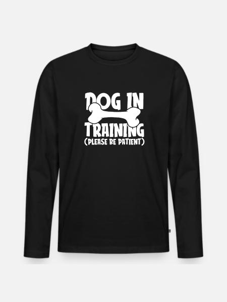 Dog Trainer Dog Trainer - Men's Premium Organic Long Sleeve Shirt - black