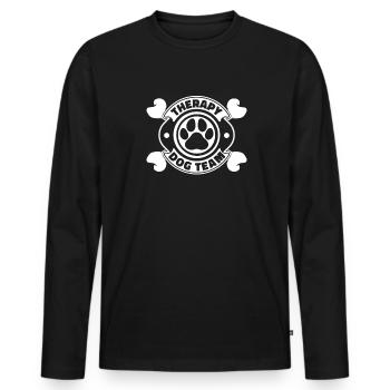 Dog trainer Dog trainer - Men's Premium Organic Long Sleeve Shirt - black - Front - Nico (187cm)