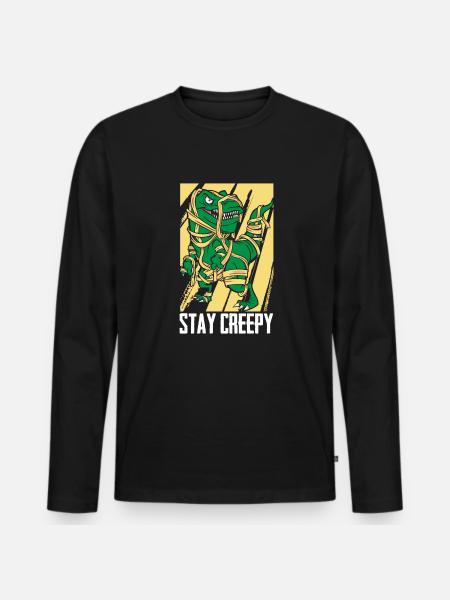 Halloween - Men's Premium Organic Long Sleeve Shirt - black