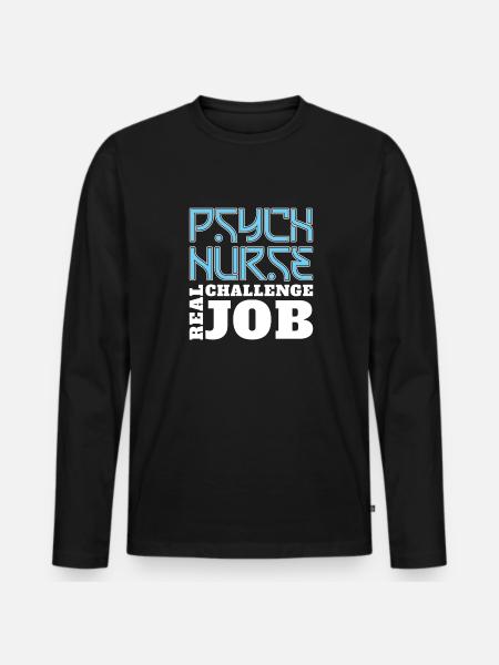 Nurse Stolz - Men's Premium Organic Long Sleeve Shirt - black