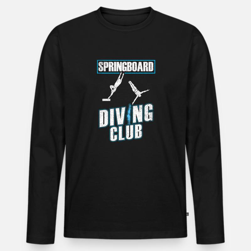 Turmspringen Turmspringer Verein - Männer Premium Bio Langarmshirt - Schwarz