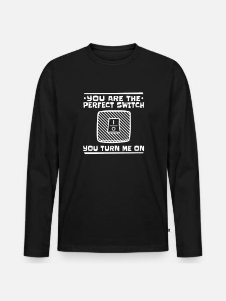Electrician Electronics technician Construction electrician - Men's Premium Organic Long Sleeve Shirt - black