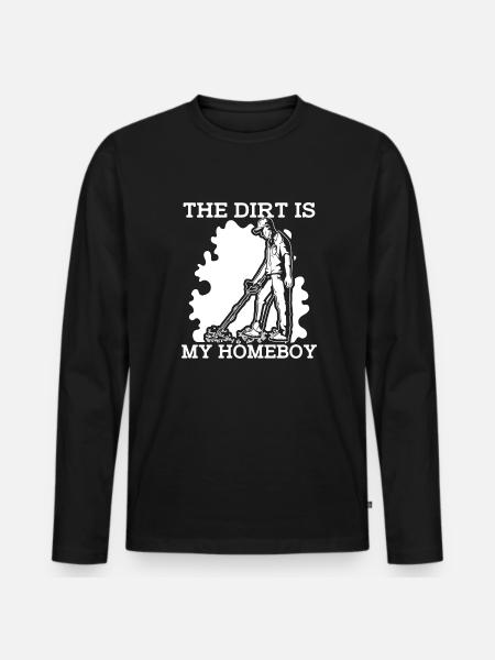 Prospectors Digging Treasure - Men's Premium Organic Long Sleeve Shirt - black