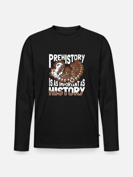 Dinosaur Adult dinosaur - Men's Premium Organic Long Sleeve Shirt - black