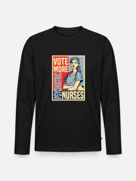 Infirmier - T-shirt manches longues Premium bio Homme - noir