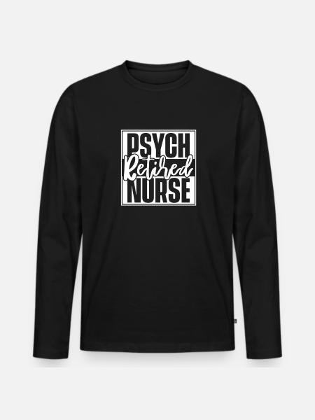 Krankenschwester - Männer Premium Bio Langarmshirt - Schwarz