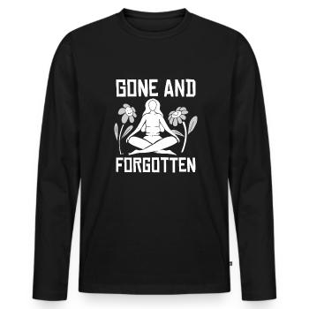 Hysterektomie Hysterektomie - Männer Premium Bio Langarmshirt - Schwarz - Vorne - Nico (187cm)