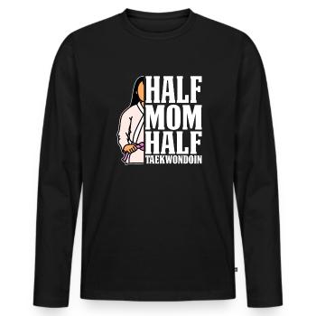 Taekwondo Taekwondo Mama - T-shirt manches longues Premium bio Homme - noir - Devant - Nico (187cm)