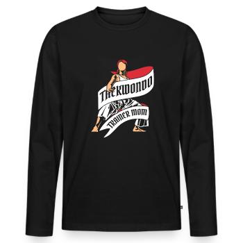 Taekwondo Mama - T-shirt manches longues Premium bio Homme - noir - Devant - Nico (187cm)