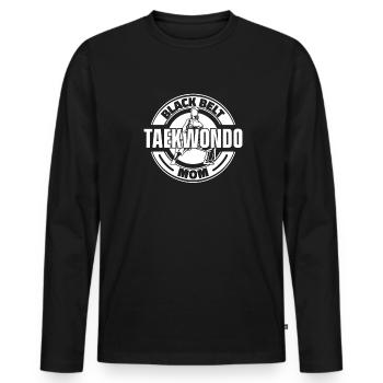 Taekwondo Mama - T-shirt manches longues Premium bio Homme - noir - Devant - Nico (187cm)