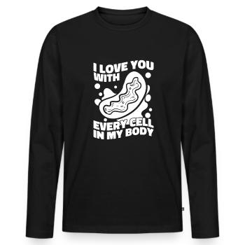 Biology Biologist Cell Molecular Biologist - Men's Premium Organic Long Sleeve Shirt - black - Front - Nico (187cm)