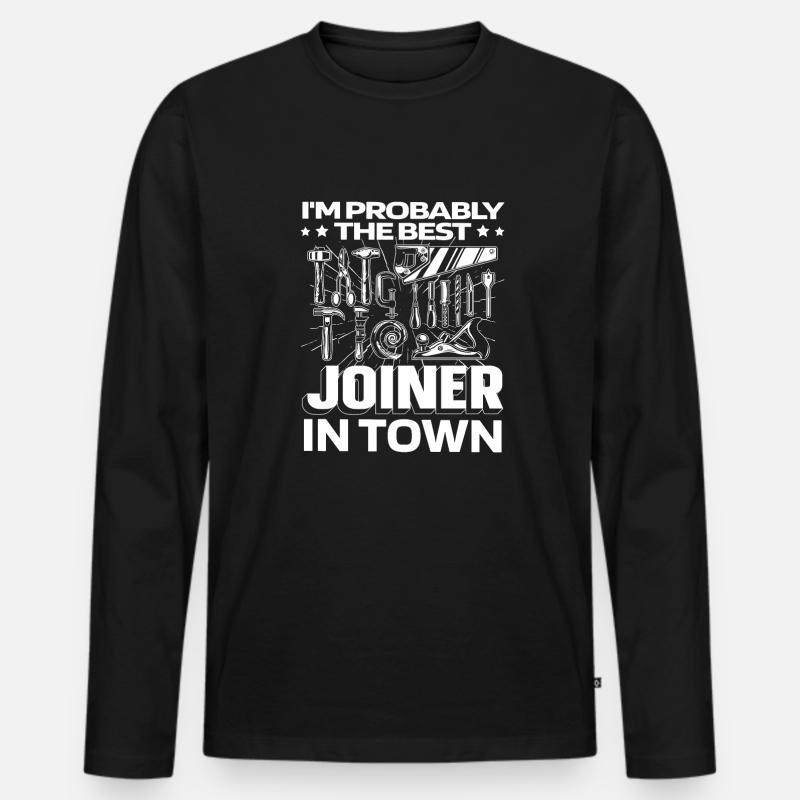 Carpenter Carpenter Tool - Men's Premium Organic Long Sleeve Shirt - black