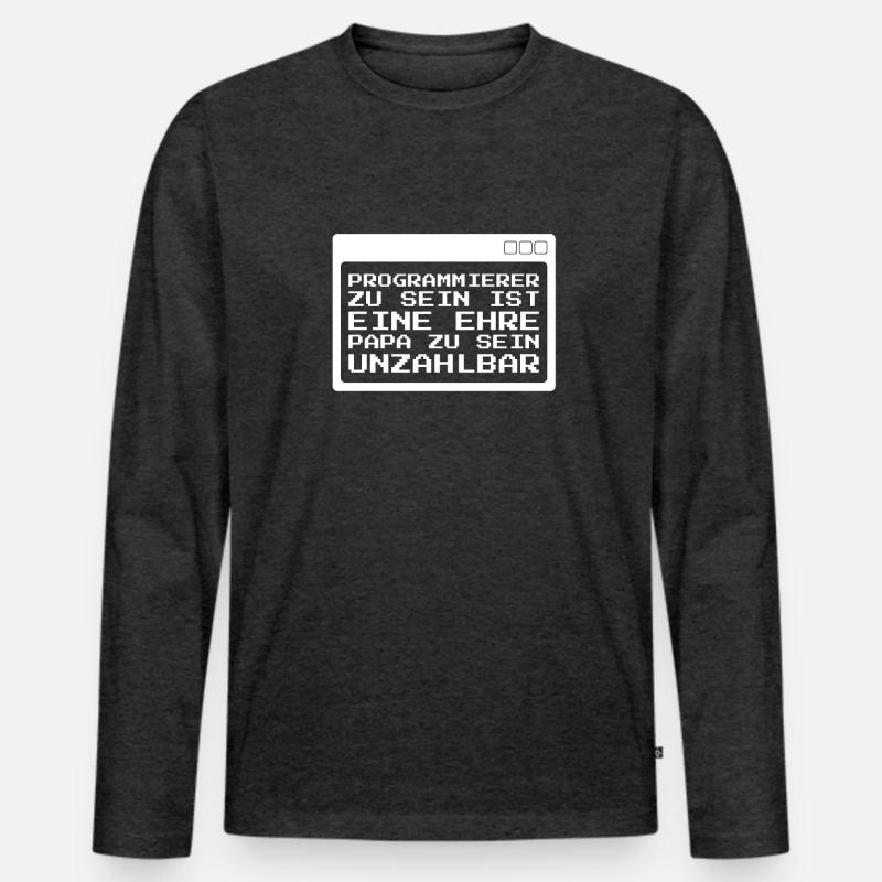 Developer Coder Programmer Men's Premium Organic Long Sleeve Shirt