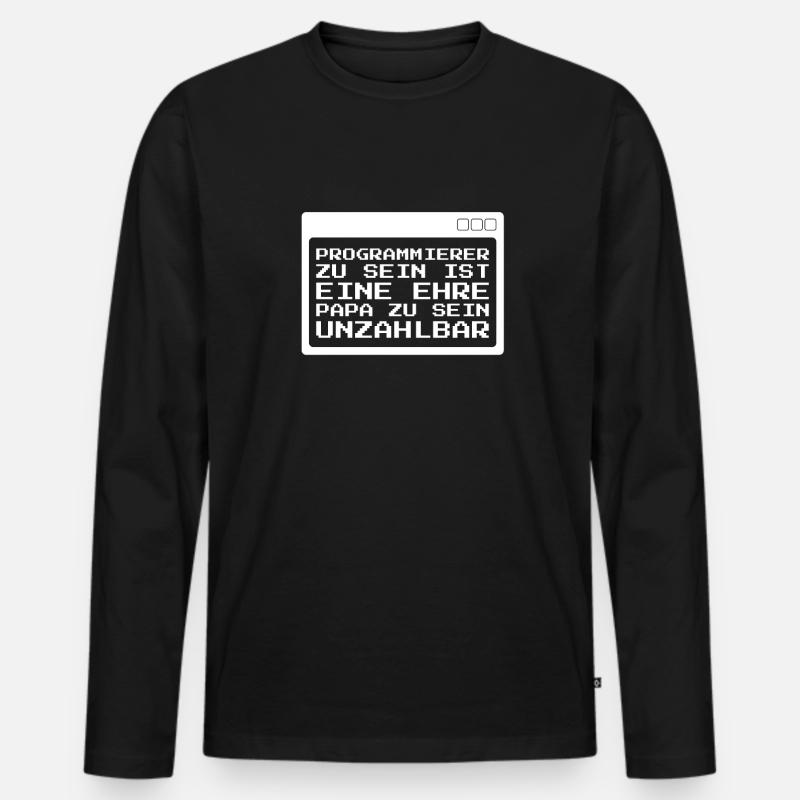 Developer Coder Programmer Men's Premium Organic Long Sleeve Shirt