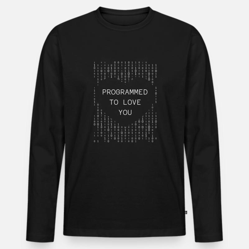 Programmeur Codeur développeur T-shirt manches longues Premium bio Homme