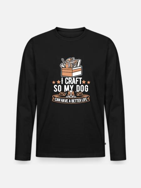 Artisan couple - Men's Premium Organic Long Sleeve Shirt - black