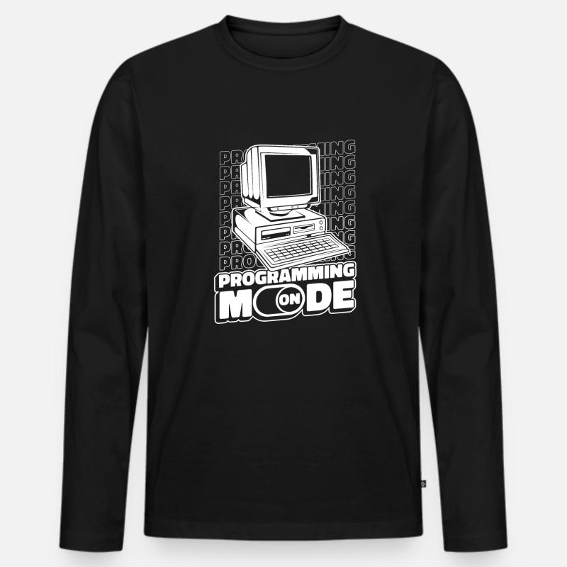 Développeur Coder Programmeur Mode - T-shirt manches longues Premium bio Homme - noir