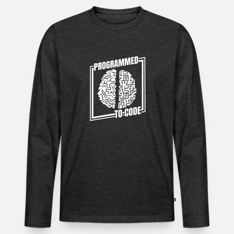 Entwickler Coder Programmierer Witzig Männer Premium Bio Langarmshirt