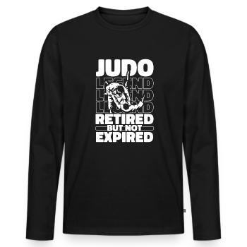 Judoka Im Ruhestand - Männer Premium Bio Langarmshirt - Schwarz - Vorne - Nico (187cm)